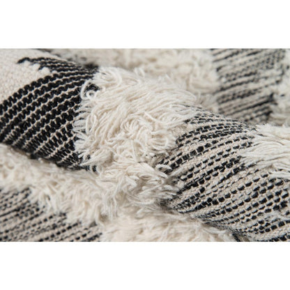 Contemporary Rectangle Area Rug, Black, 3' X 5'
