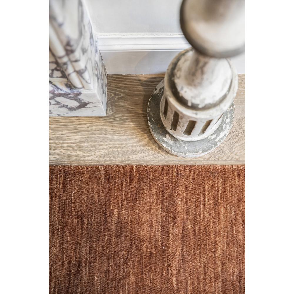 Contemporary Rectangle Area Rug, Copper, 8' X 10'