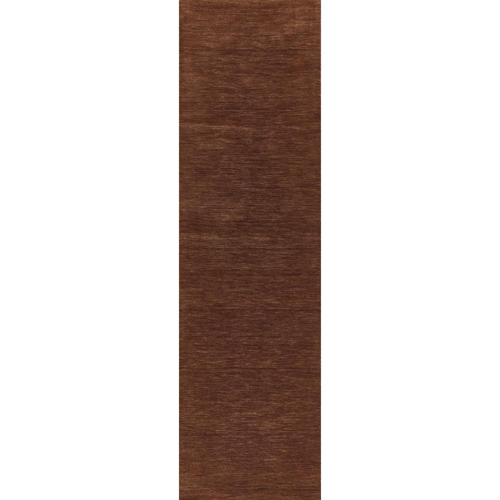 Contemporary Rectangle Area Rug, Copper, 8' X 10'