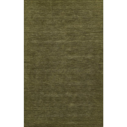 Contemporary Rectangle Area Rug, Green, 8' X 10'