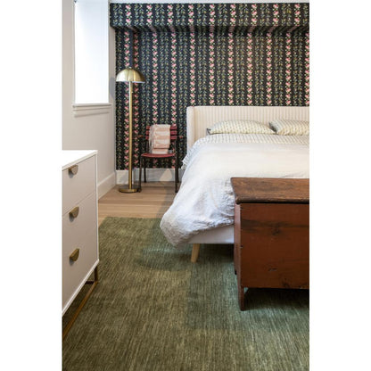 Contemporary Rectangle Area Rug, Green, 8' X 10'