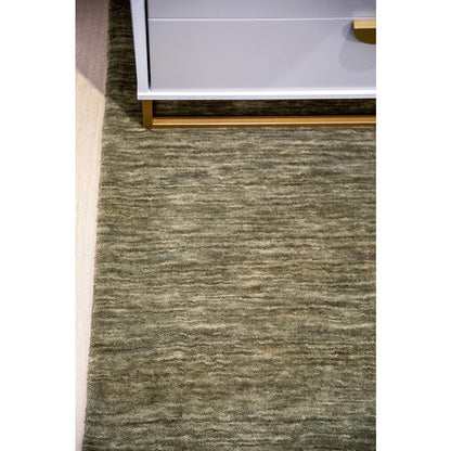 Contemporary Rectangle Area Rug, Green, 8' X 10'