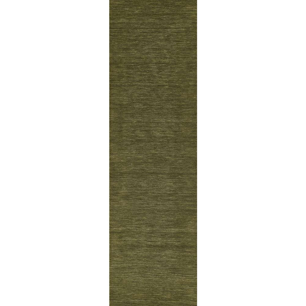 Contemporary Rectangle Area Rug, Green, 8' X 10'