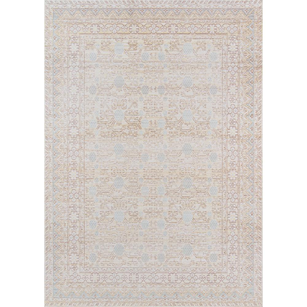Traditional Rectangle Area Rug, Blue, 4' X 6'