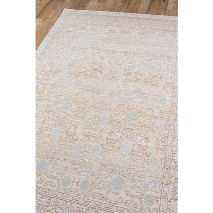 Traditional Rectangle Area Rug, Blue, 4' X 6'