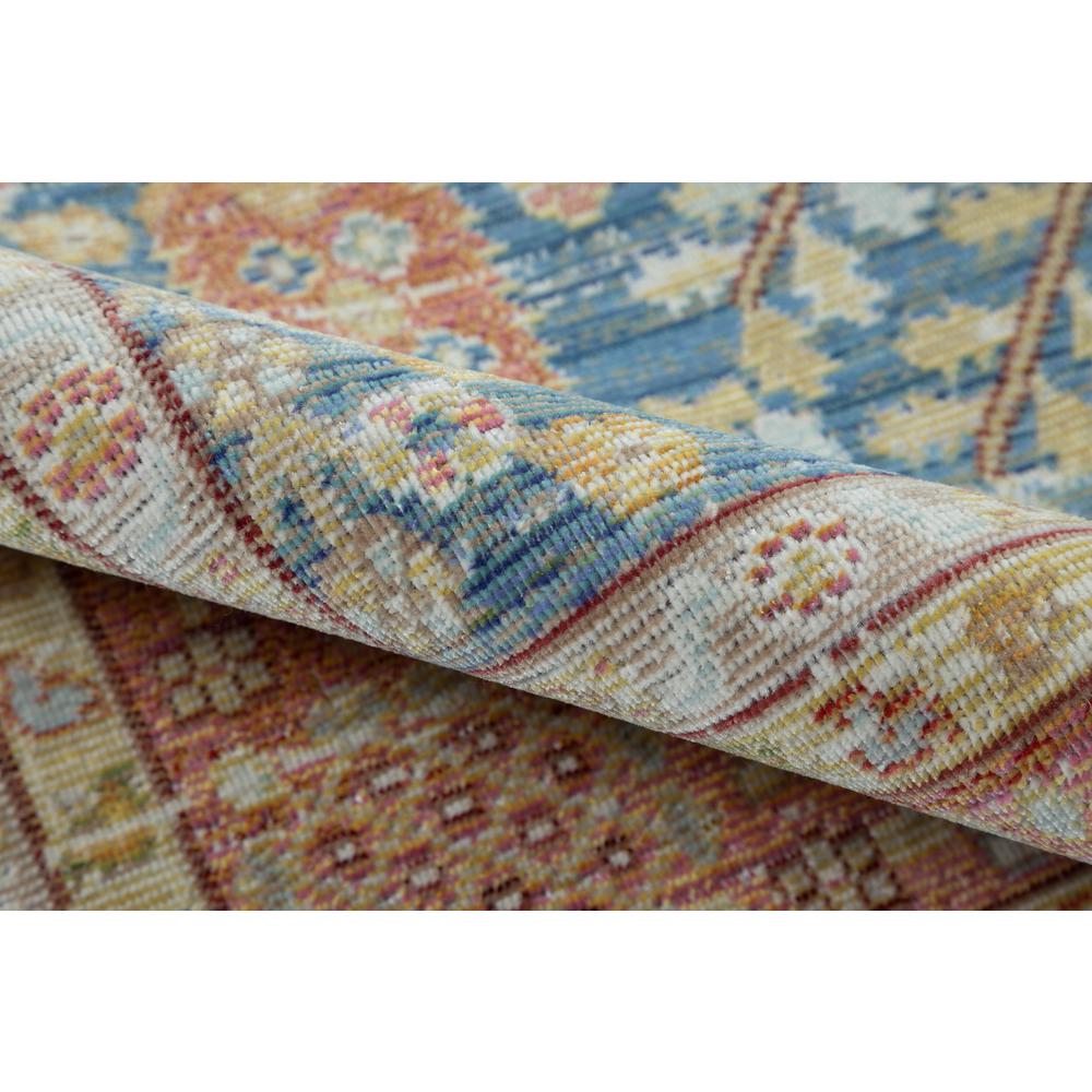 Traditional Rectangle Area Rug, Blue, 4' X 6'