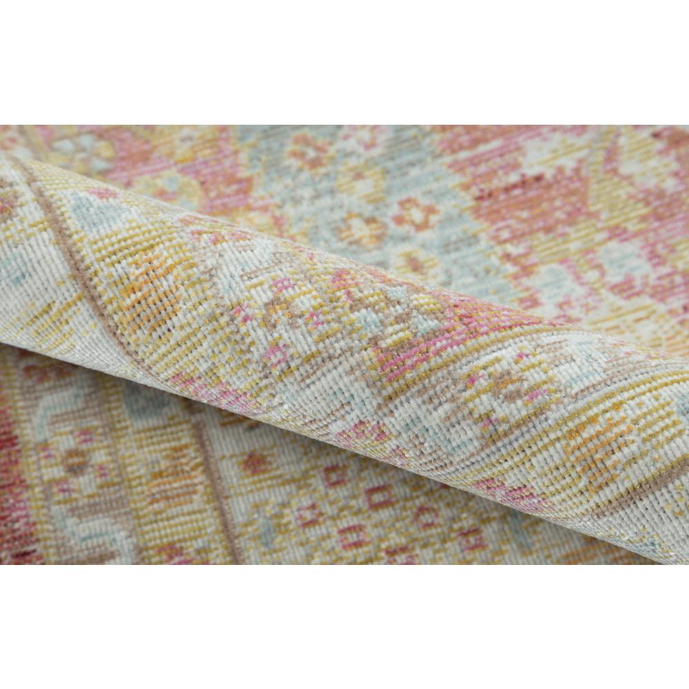 Traditional Rectangle Area Rug, Pink, 4' X 6'