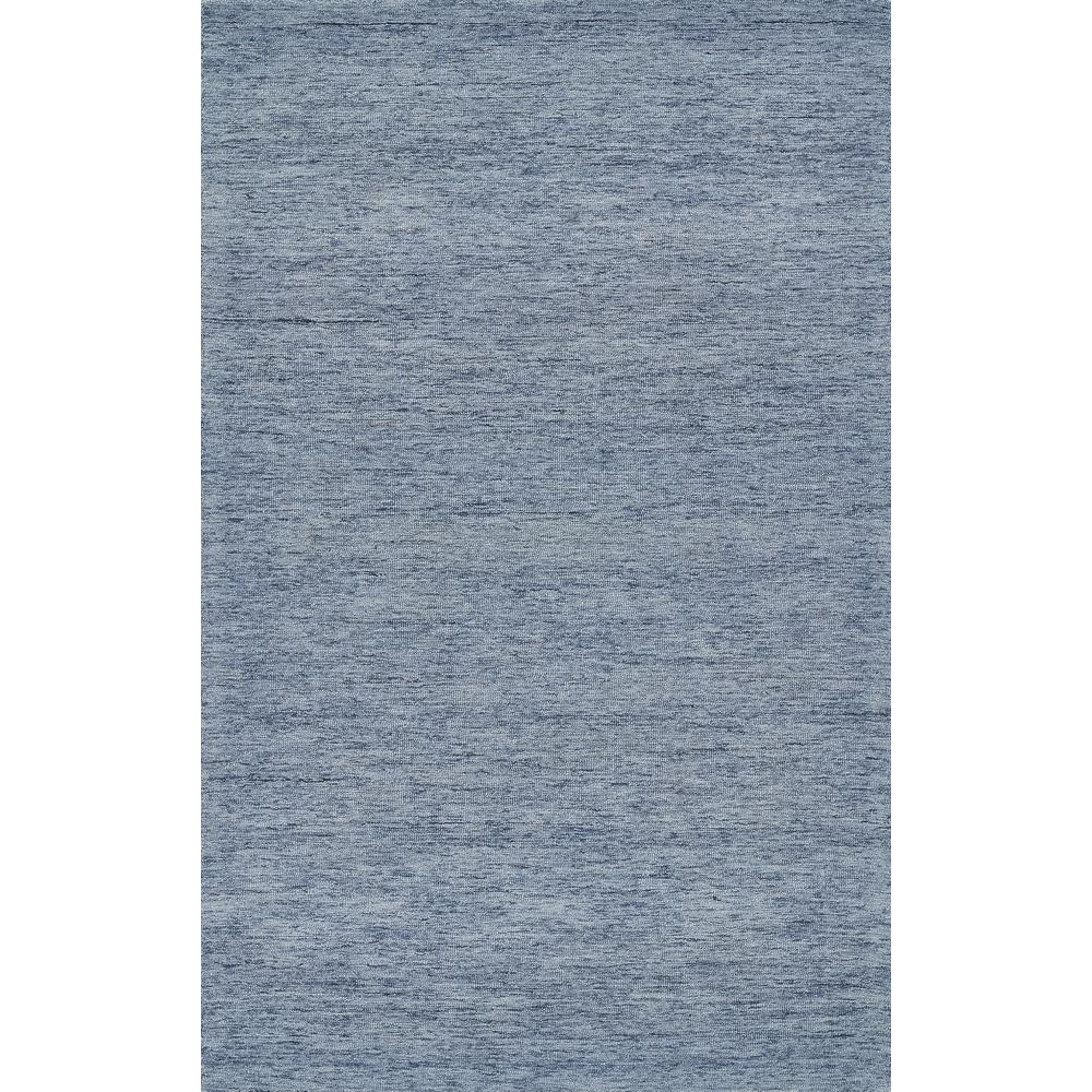 Contemporary Runner Area Rug, Denim, 2'3" X 8' Runner
