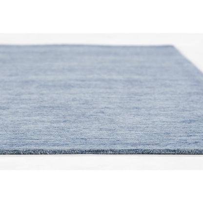Contemporary Runner Area Rug, Denim, 2'3" X 8' Runner