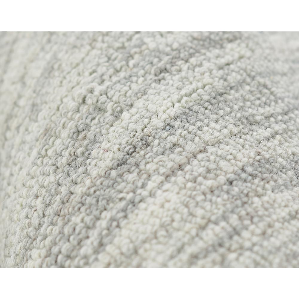 Contemporary Runner Area Rug, Light Grey, 2'3" X 8' Runner