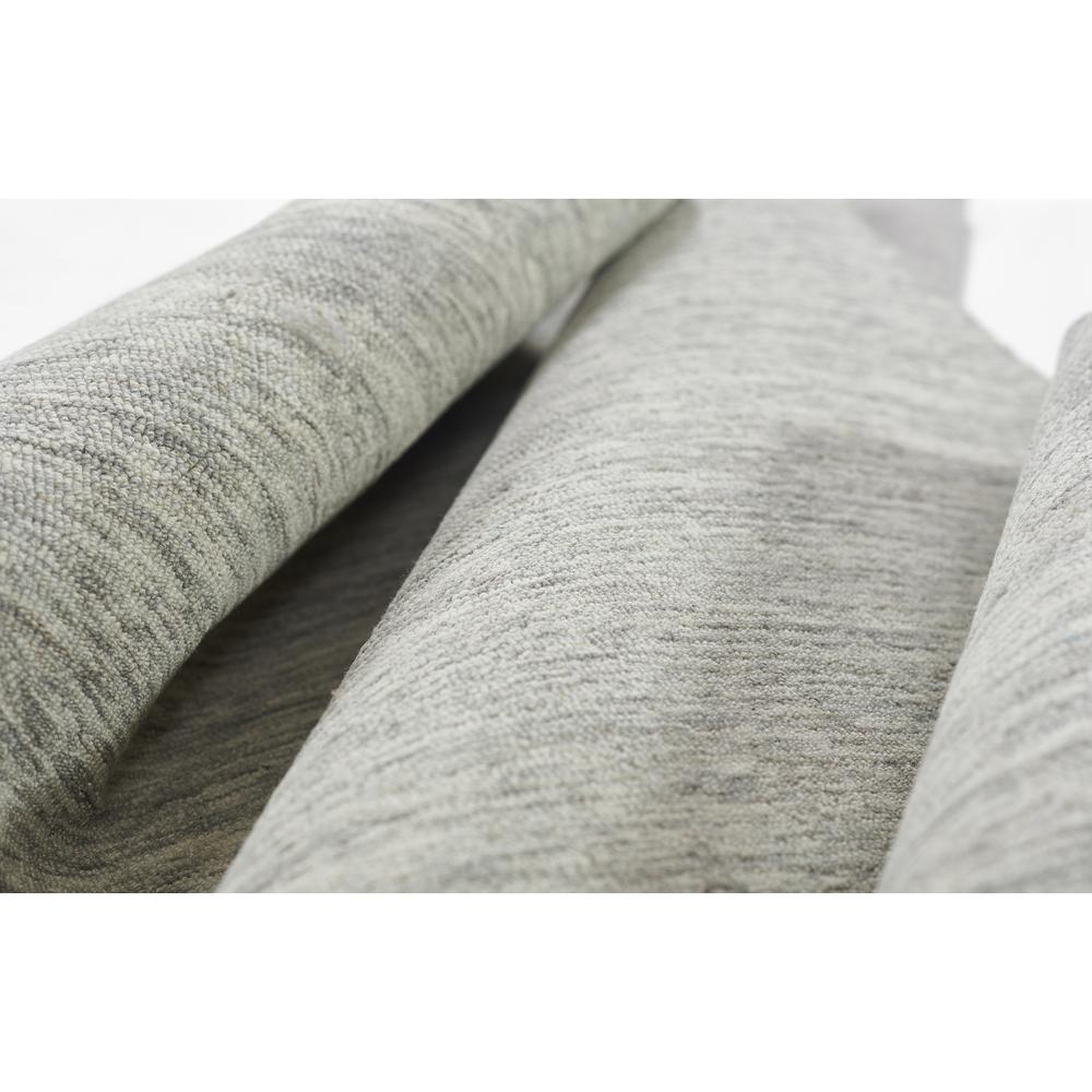 Contemporary Runner Area Rug, Light Grey, 2'3" X 8' Runner