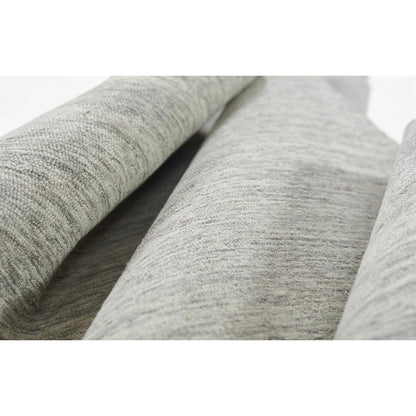 Contemporary Runner Area Rug, Light Grey, 2'3" X 8' Runner