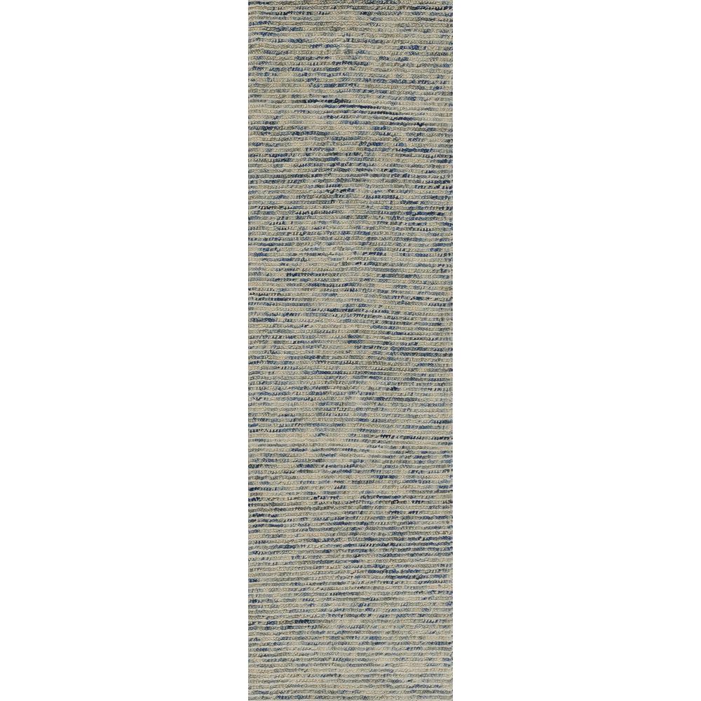 Contemporary Rectangle Area Rug, Blue, 3'6" X 5'6"