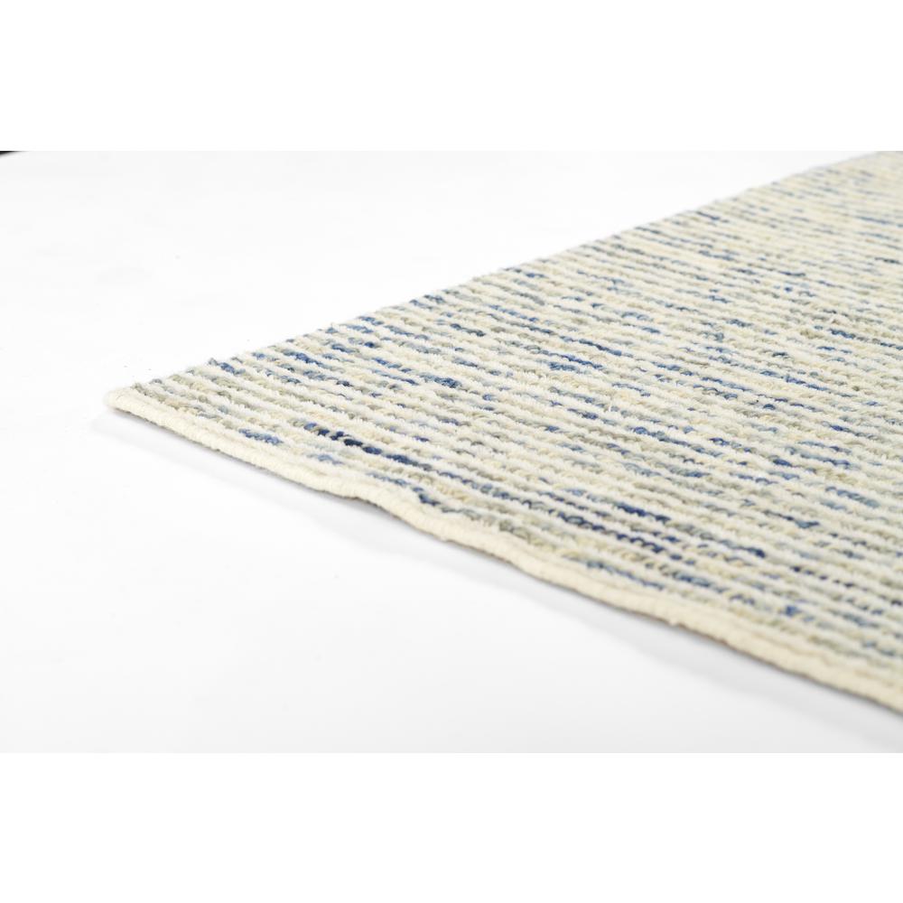 Contemporary Rectangle Area Rug, Blue, 3'6" X 5'6"