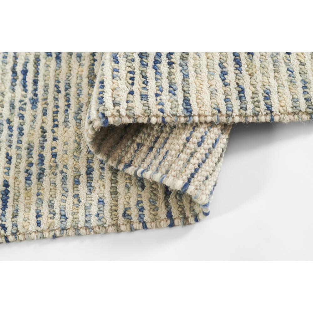 Contemporary Rectangle Area Rug, Blue, 3'6" X 5'6"