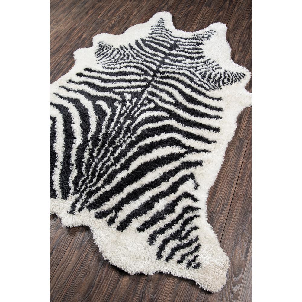 Contemporary Rectangle Area Rug, Black, 7'6" X 9'6"