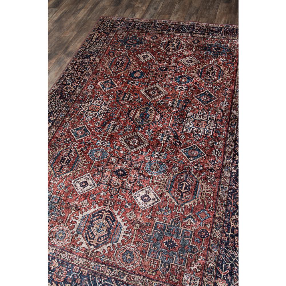 Traditional Rectangle Area Rug, Rust, 3'6" X 5'6"