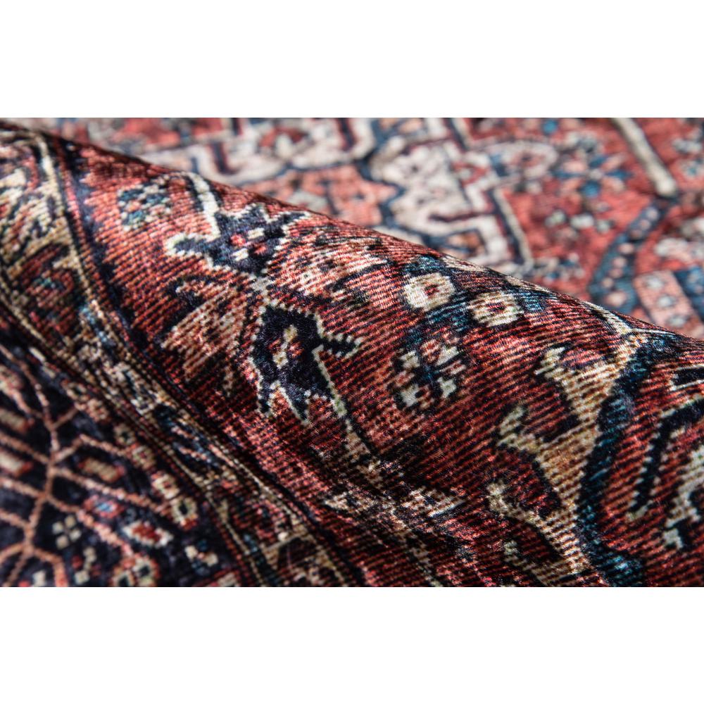Traditional Rectangle Area Rug, Rust, 3'6" X 5'6"