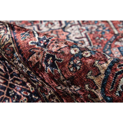 Traditional Rectangle Area Rug, Rust, 3'6" X 5'6"