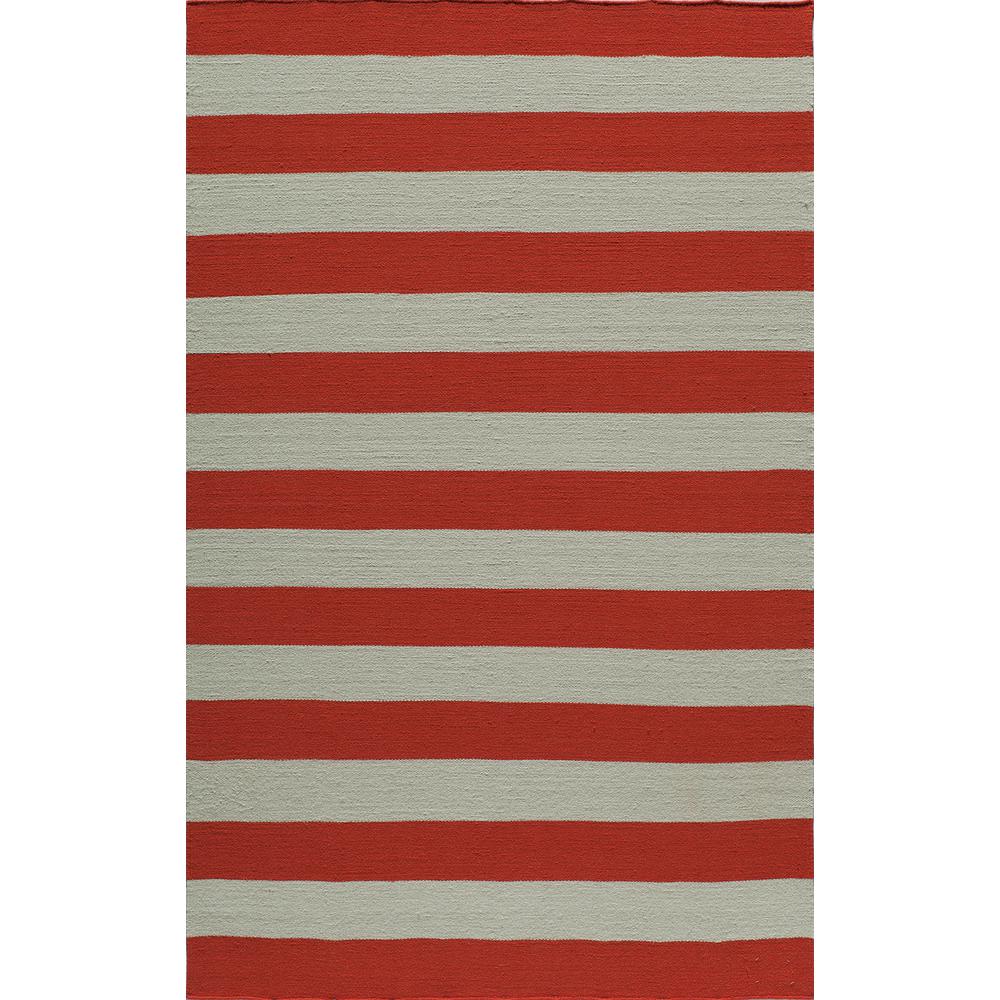 Contemporary Rectangle Area Rug, Red, 3'6" X 5'6"