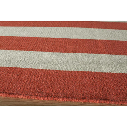 Contemporary Rectangle Area Rug, Red, 3'6" X 5'6"