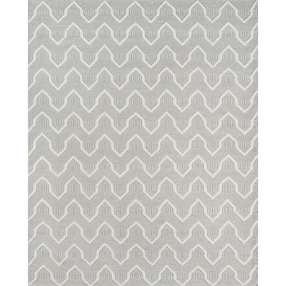 Contemporary Rectangle Area Rug, Grey, 5' X 8'