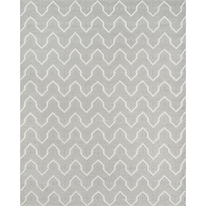 Contemporary Rectangle Area Rug, Grey, 5' X 8'