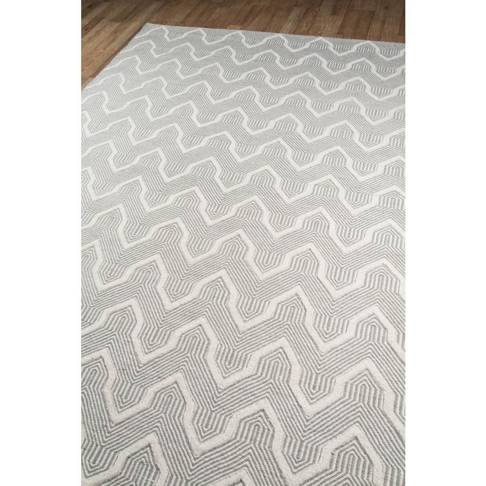 Contemporary Rectangle Area Rug, Grey, 5' X 8'