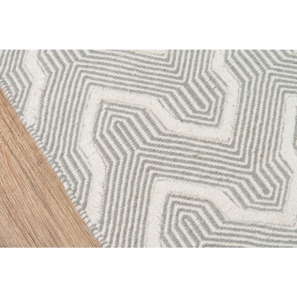 Contemporary Rectangle Area Rug, Grey, 5' X 8'