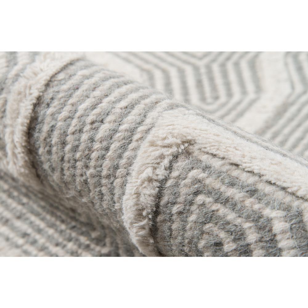 Contemporary Rectangle Area Rug, Grey, 5' X 8'