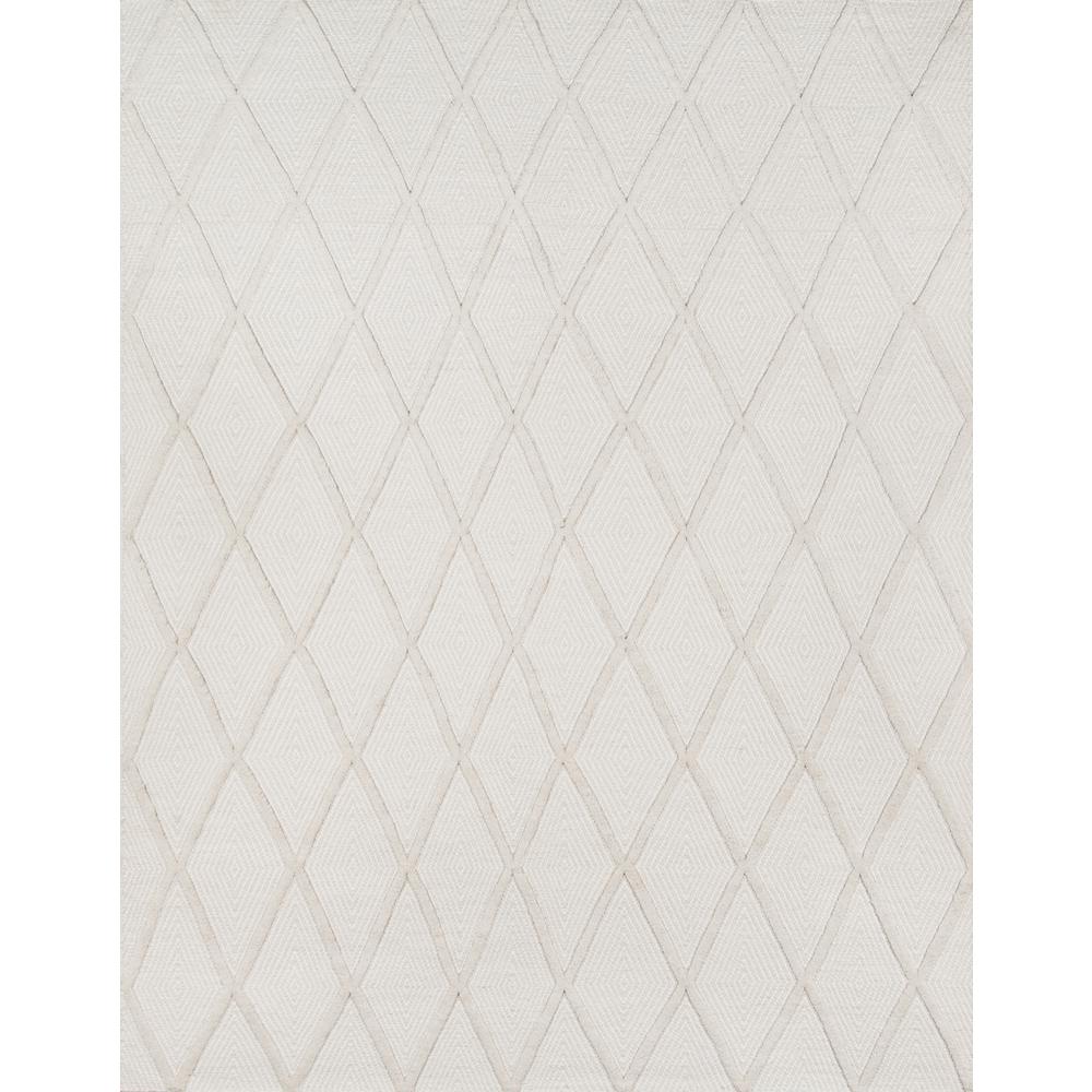 Modern Rectangle Area Rug, Beige, 5' X 8'