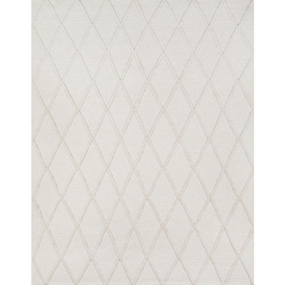 Modern Rectangle Area Rug, Beige, 5' X 8'