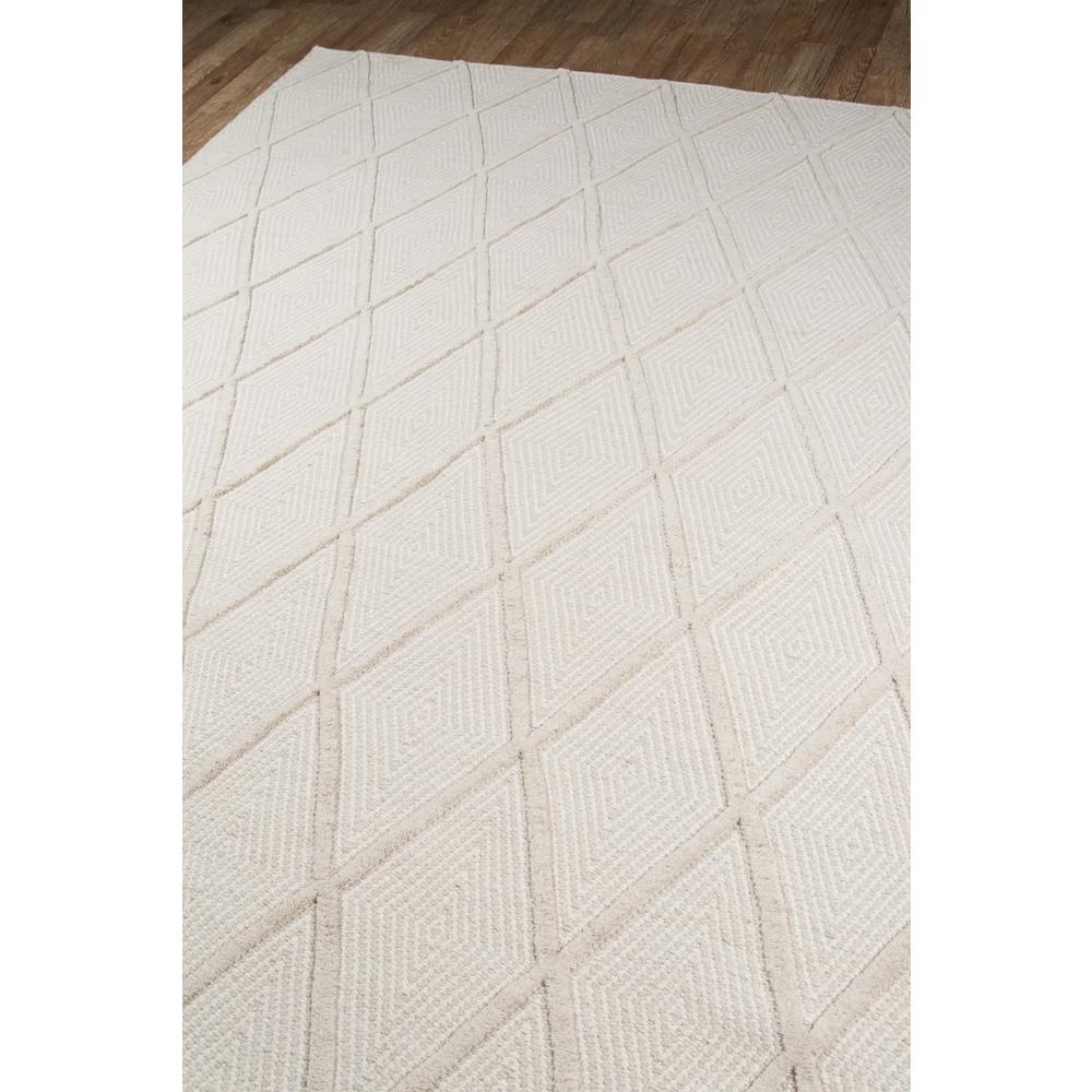 Modern Rectangle Area Rug, Beige, 5' X 8'