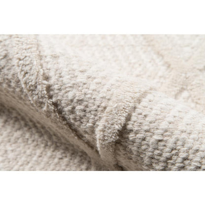 Modern Rectangle Area Rug, Beige, 5' X 8'
