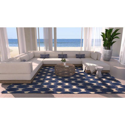 Transitional Rectangle Area Rug, Navy, 3'6" X 5'6"