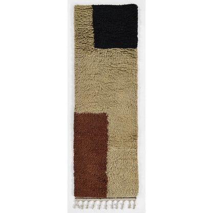 Contemporary Runner Area Rug, Multi, 2'6" X 8' Runner