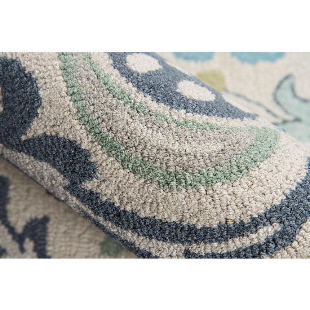 Casual Rectangle Area Rug, Blue, 3'9" X 5'9"