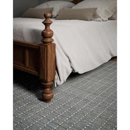 Contemporary Rectangle Area Rug, Blue, 3'6" X 5'6"
