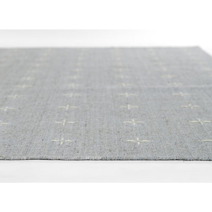 Contemporary Rectangle Area Rug, Light Blue, 5' X 8'