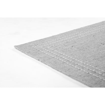 Contemporary Rectangle Area Rug, Light Blue, 5' X 8'