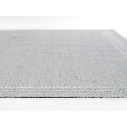 Contemporary Rectangle Area Rug, Light Blue, 5' X 8'