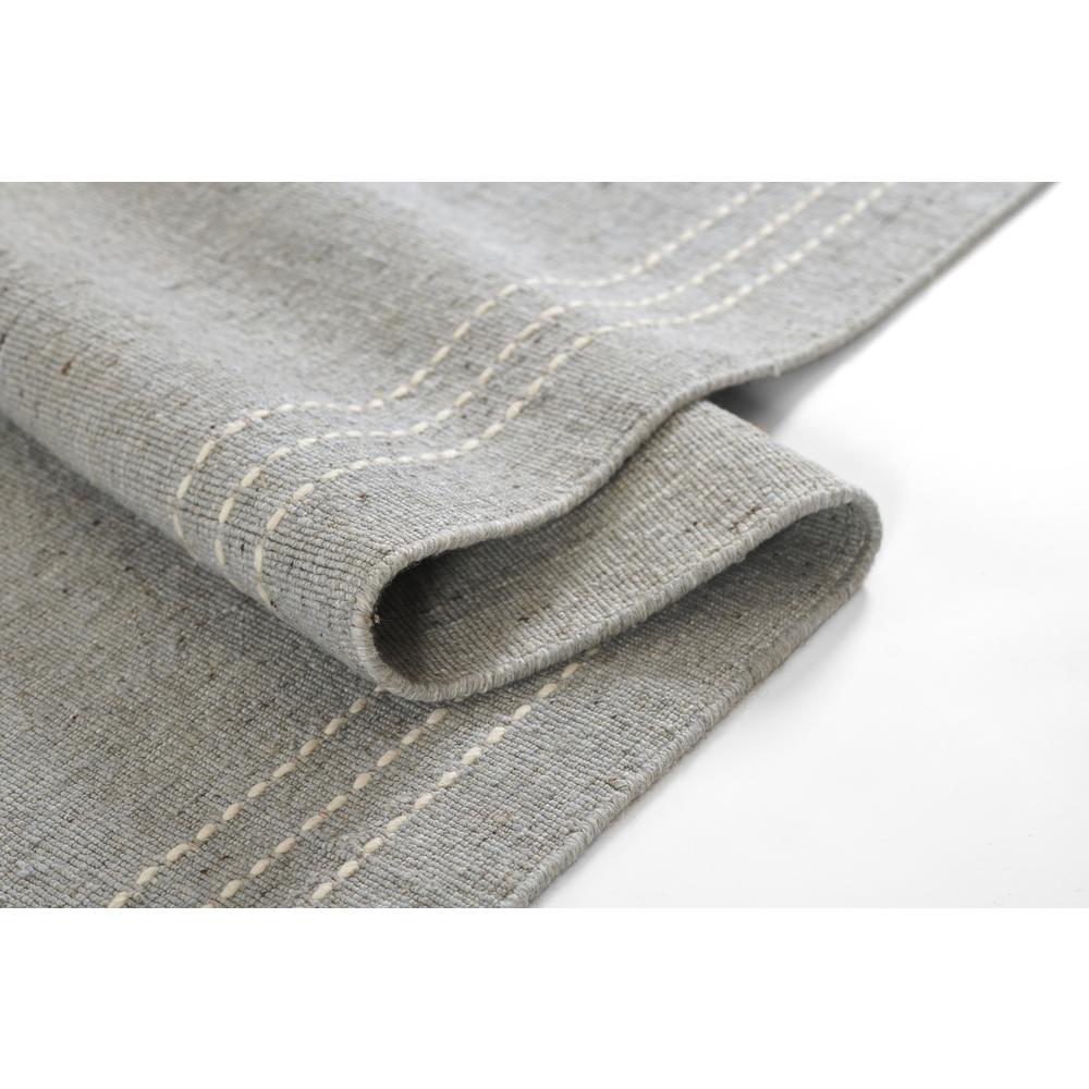 Contemporary Rectangle Area Rug, Light Blue, 5' X 8'