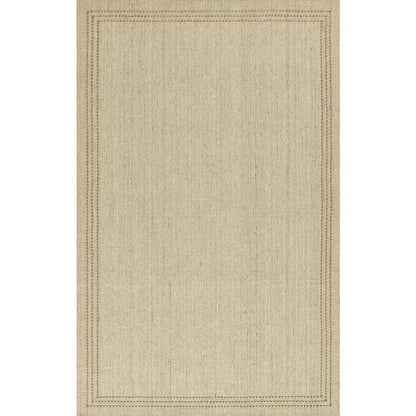 Contemporary Rectangle Area Rug, Natural, 5' X 8'