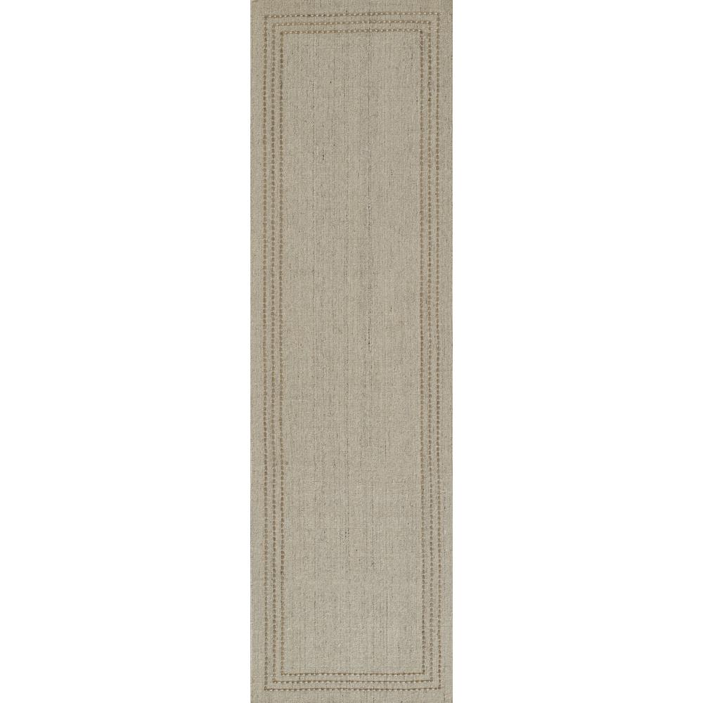 Contemporary Rectangle Area Rug, Natural, 5' X 8'