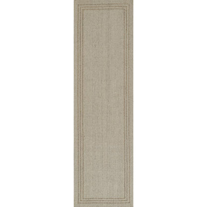 Contemporary Rectangle Area Rug, Natural, 5' X 8'