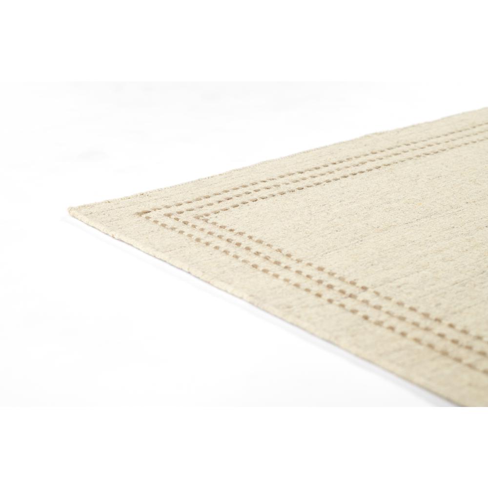 Contemporary Rectangle Area Rug, Natural, 5' X 8'