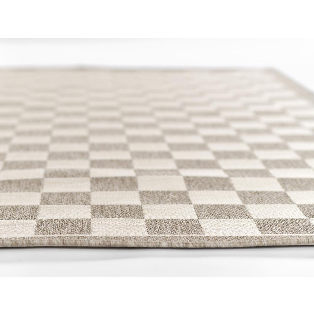 Contemporary Rectangle Area Rug, Grey, 5'3" X 7'