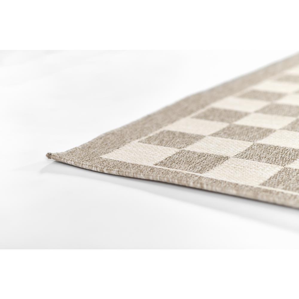 Contemporary Rectangle Area Rug, Grey, 5'3" X 7'