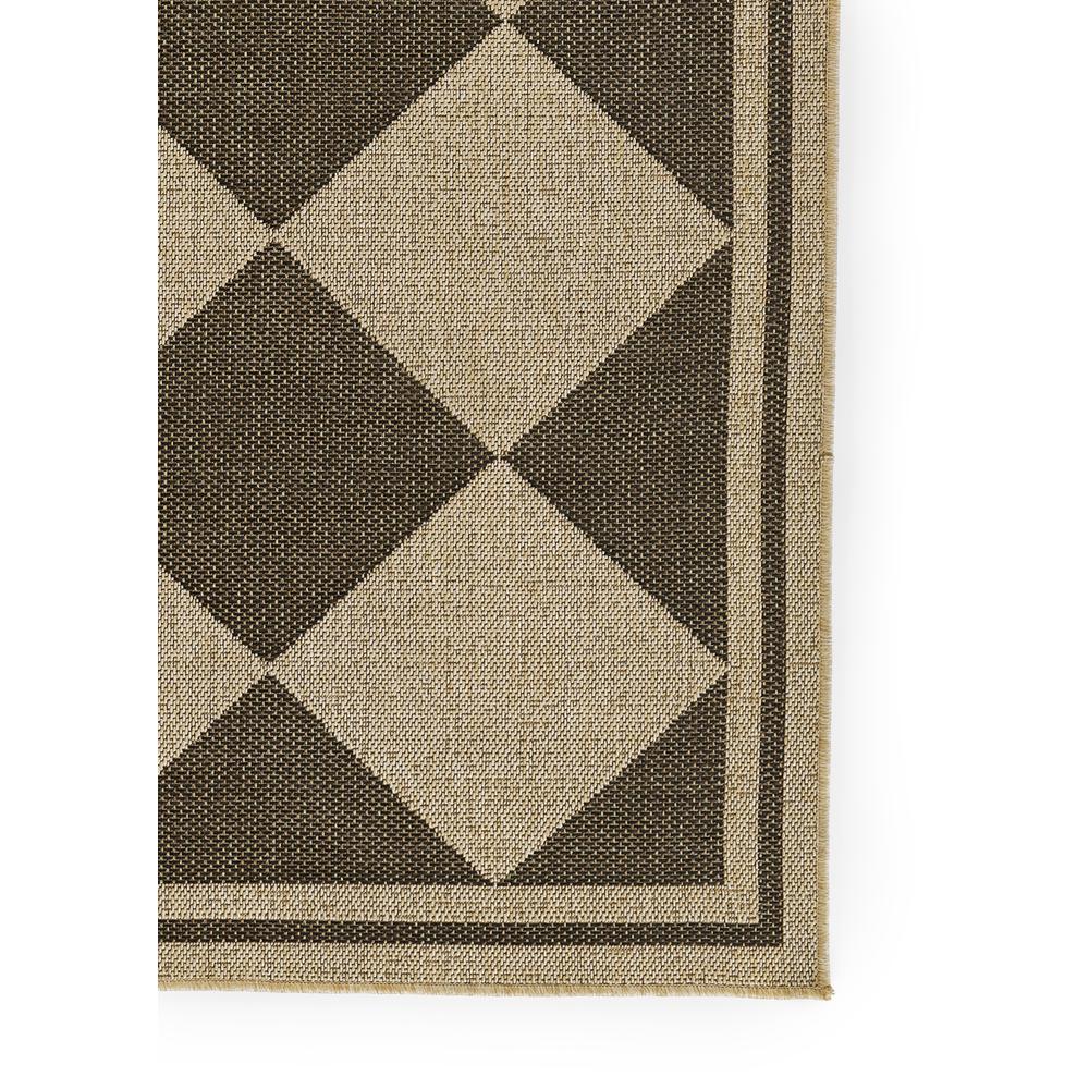 Contemporary Rectangle Area Rug, Black, 5'3" X 7'