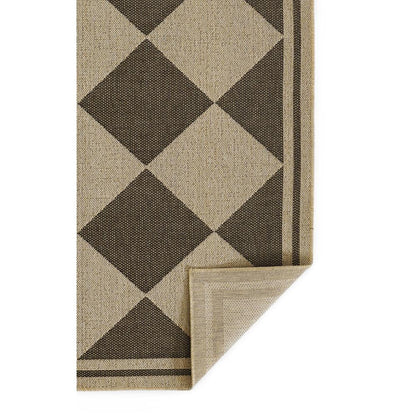 Contemporary Rectangle Area Rug, Black, 5'3" X 7'